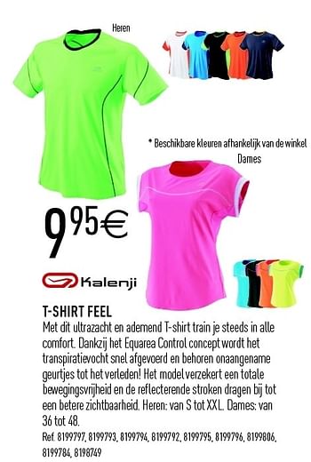 Promoties T-shirt feel - Kalenji - Geldig van 07/04/2012 tot 20/04/2012 bij Decathlon