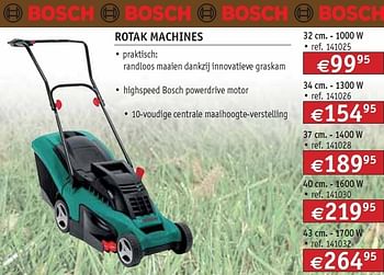 Promoties Rotak machines - Bosch - Geldig van 09/04/2012 tot 30/04/2012 bij Bouwcenter Frans Vlaeminck