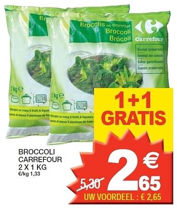 Promoties Broccoli carrefour - Carrefour - Geldig van 10/04/2012 tot 22/04/2012 bij Champion