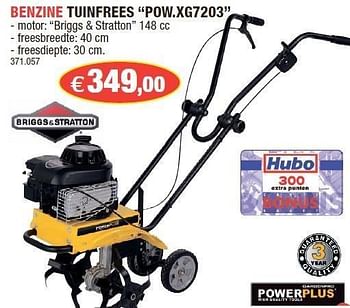 Promoties Benzine tuinfrees pow.xg7203 - Powerplus - Geldig van 11/04/2012 tot 19/04/2012 bij Hubo