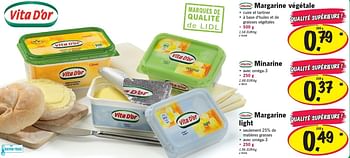 Promotions Margarine végétale - Vita D'or - Valide de 12/04/2012 à 18/04/2012 chez Lidl