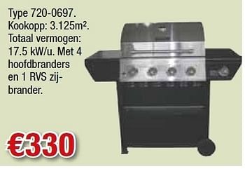 Promoties Barbecue op gas - nexgrill 720-0697. - Nexgrill - Geldig van 12/04/2012 tot 25/04/2012 bij Cevo Market