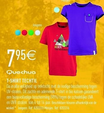 Promoties T-shirt techtil - Quechua - Geldig van 21/04/2012 tot 12/05/2012 bij Decathlon