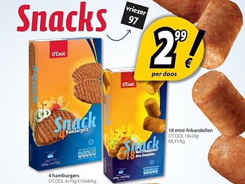 Promoties Snacks - Huismerk - O'Cool  - Geldig van 24/04/2012 tot 19/05/2012 bij O'Cool