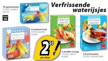Promoties Verfrissende waterijsjes - Huismerk - O'Cool  - Geldig van 24/04/2012 tot 19/05/2012 bij O'Cool