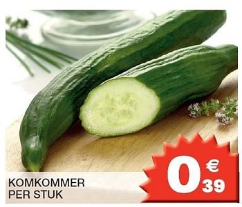 Promoties Komkommer - Huismerk - Champion - Geldig van 24/04/2012 tot 06/05/2012 bij Champion