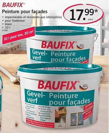 Promotions Peinture pour façades - Baufix - Valide de 26/04/2012 à 28/04/2012 chez Lidl