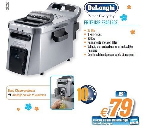 Delonghi Friteuse f34512cz En promotion chez Krefel