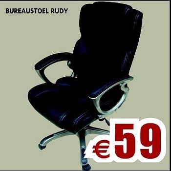 Promotions Bureaustoel rudy - Produit maison - Belgica - Valide de 01/05/2012 à 31/05/2012 chez Belgica Meubelen