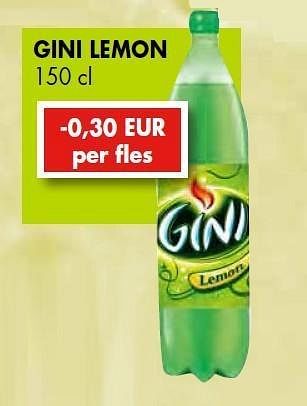 Promoties Gini lemon - Gini - Geldig van 04/05/2012 tot 17/05/2012 bij Cobeli