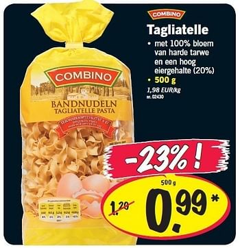 Combino Tagliatelle - En promotion chez Lidl