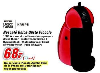 Promoties Nescafé dolce gusto piccolo - Krups - Geldig van 09/05/2012 tot 22/05/2012 bij Makro