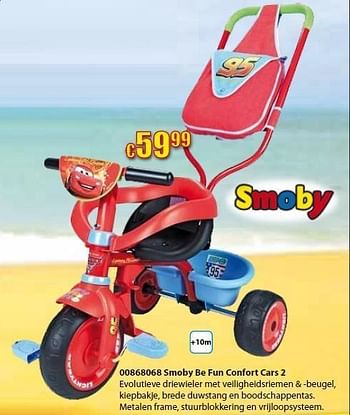 Promoties Smoby be fun confort cars 2 - Smoby - Geldig van 14/05/2012 tot 03/06/2012 bij ToyChamp