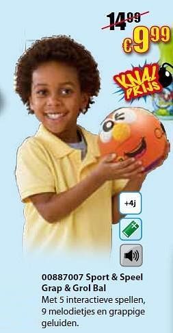 Promoties Sport + speel grap + grol bal - Vtech - Geldig van 14/05/2012 tot 03/06/2012 bij ToyChamp