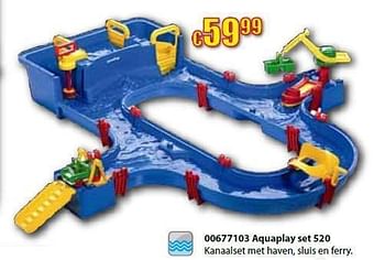 Promoties Aquaplay set 520 kanaalset met haven, sluis en ferry - Aquaplay - Geldig van 14/05/2012 tot 03/06/2012 bij ToyChamp