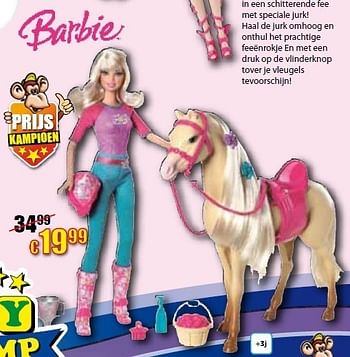 Handvol koolstof boeren Mattel Barbie en haar paard tawny - Promotie bij ToyChamp