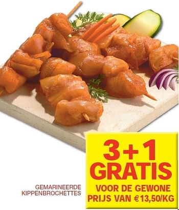 Promoties Gemarineerde kippenbrochettes - Huismerk - Champion - Geldig van 15/05/2012 tot 20/05/2012 bij Champion