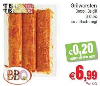 Promoties Grilworsten - Huismerk - Intermarche - Geldig van 15/05/2012 tot 20/05/2012 bij Intermarche