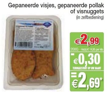 Promoties Gepaneerde visjes, gepaneerde pollak of visnuggets - Huismerk - Intermarche - Geldig van 15/05/2012 tot 20/05/2012 bij Intermarche