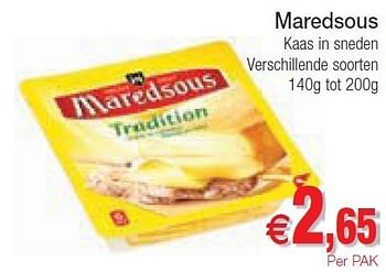 Promoties Maredsous kaas in sneden - Maredsous - Geldig van 15/05/2012 tot 20/05/2012 bij Intermarche