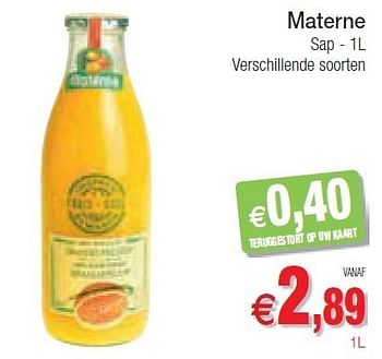 Promoties Materne sap - Materne - Geldig van 15/05/2012 tot 20/05/2012 bij Intermarche