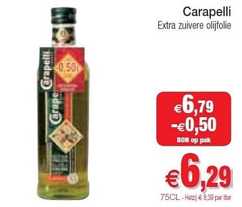 Promoties Carapelli extra zuivere olijfolie - Carapelli - Geldig van 15/05/2012 tot 20/05/2012 bij Intermarche