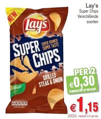 Promoties Lay`s super chips - Lay's - Geldig van 15/05/2012 tot 20/05/2012 bij Intermarche