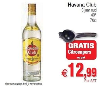 Promoties Havana club 3 jaar oud - Havana club - Geldig van 15/05/2012 tot 20/05/2012 bij Intermarche