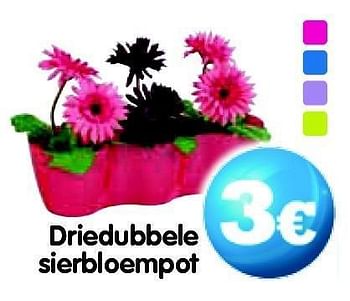 Promotions Driedubbele sierbloempot - Produit maison - Gifi - Valide de 15/05/2012 à 23/05/2012 chez Gifi