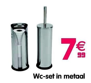 Promoties Wc-set in metaal - Huismerk - Gifi - Geldig van 15/05/2012 tot 23/05/2012 bij Gifi