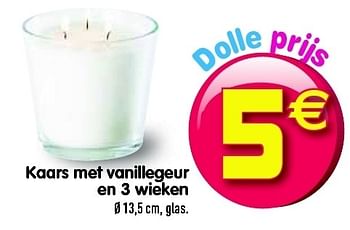 Promoties Kaars met vanillegeur en 3 wieken - Huismerk - Gifi - Geldig van 15/05/2012 tot 23/05/2012 bij Gifi