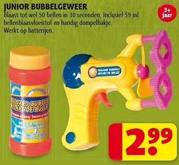 Promoties Junior bubbelgeweer - Huismerk - Kruidvat - Geldig van 15/05/2012 tot 27/05/2012 bij Kruidvat