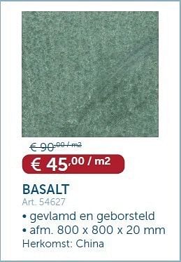 Promoties Basalt - Huismerk - Zelfbouwmarkt - Geldig van 15/05/2012 tot 11/06/2012 bij Zelfbouwmarkt