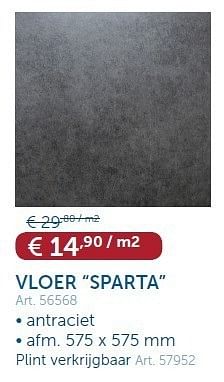 Promoties Vloer sparta - Huismerk - Zelfbouwmarkt - Geldig van 15/05/2012 tot 11/06/2012 bij Zelfbouwmarkt