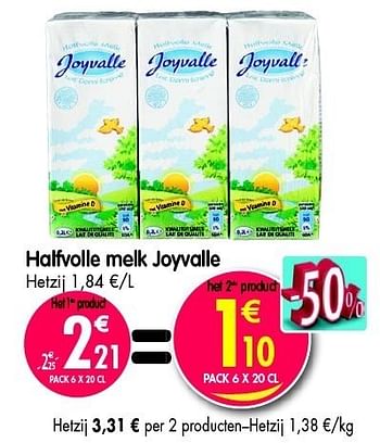 Promoties Halfvolle melk joyvalle - Joyvalle - Geldig van 16/05/2012 tot 22/05/2012 bij Match