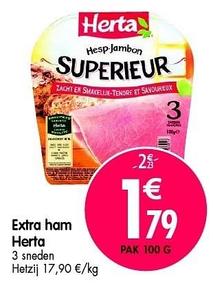 Promoties Extra ham herta - Herta - Geldig van 16/05/2012 tot 22/05/2012 bij Match