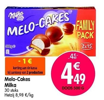Promoties Melo-cakes milka - Milka - Geldig van 16/05/2012 tot 22/05/2012 bij Match