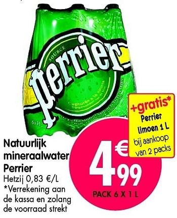 Promoties Natuurlijk mineraalwater perrier - Perrier - Geldig van 16/05/2012 tot 22/05/2012 bij Match