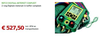 Promoties Refco digitaal meterset compleet - Refco - Geldig van 16/05/2012 tot 31/12/2012 bij Scentiq