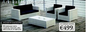 Promoties 11-delige luxe loungeset - Huismerk - Paco - Geldig van 17/05/2012 tot 03/06/2012 bij Paco