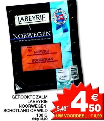 Promoties Gerookte zalm labeyrie noorwegen - Labeyrie - Geldig van 22/05/2012 tot 03/06/2012 bij Champion