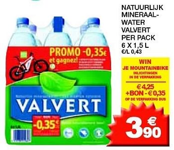 Promoties Natuurlijk mineraalwater valvert - Valvert - Geldig van 22/05/2012 tot 03/06/2012 bij Champion