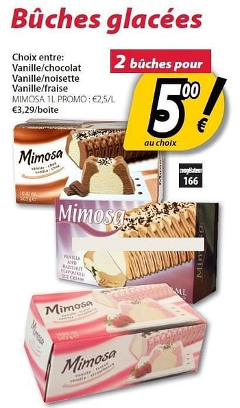 Promotions Bûches glacées vanille-chocolat - Produit maison - O'Cool  - Valide de 22/05/2012 à 16/06/2012 chez O'Cool