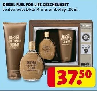 Promoties Diesel fuel for life geschenkset - Diesel - Geldig van 22/05/2012 tot 27/05/2012 bij Kruidvat