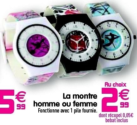 Montre femme chez discount gifi