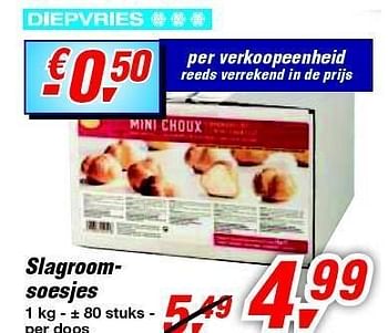 Promoties Slagroomsoesjes - Huismerk - Makro - Geldig van 23/05/2012 tot 05/06/2012 bij Makro