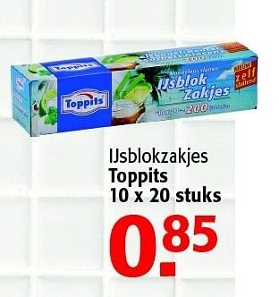 Promoties Ijsblokzakjes toppits - Toppits - Geldig van 23/05/2012 tot 05/06/2012 bij Alvo