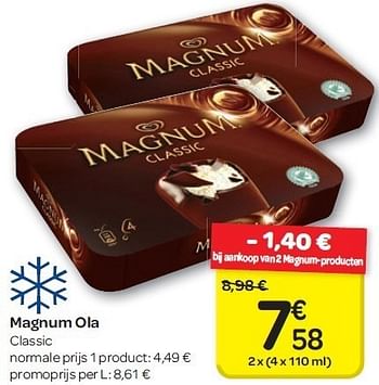 Promotions Magnum ola - Magnum - Valide de 23/05/2012 à 04/06/2012 chez Carrefour