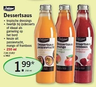 Promotions Dessertsaus - Deluxe - Valide de 24/05/2012 à 26/05/2012 chez Lidl