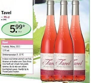Promoties Tavel - Rosé wijnen - Geldig van 24/05/2012 tot 26/05/2012 bij Lidl